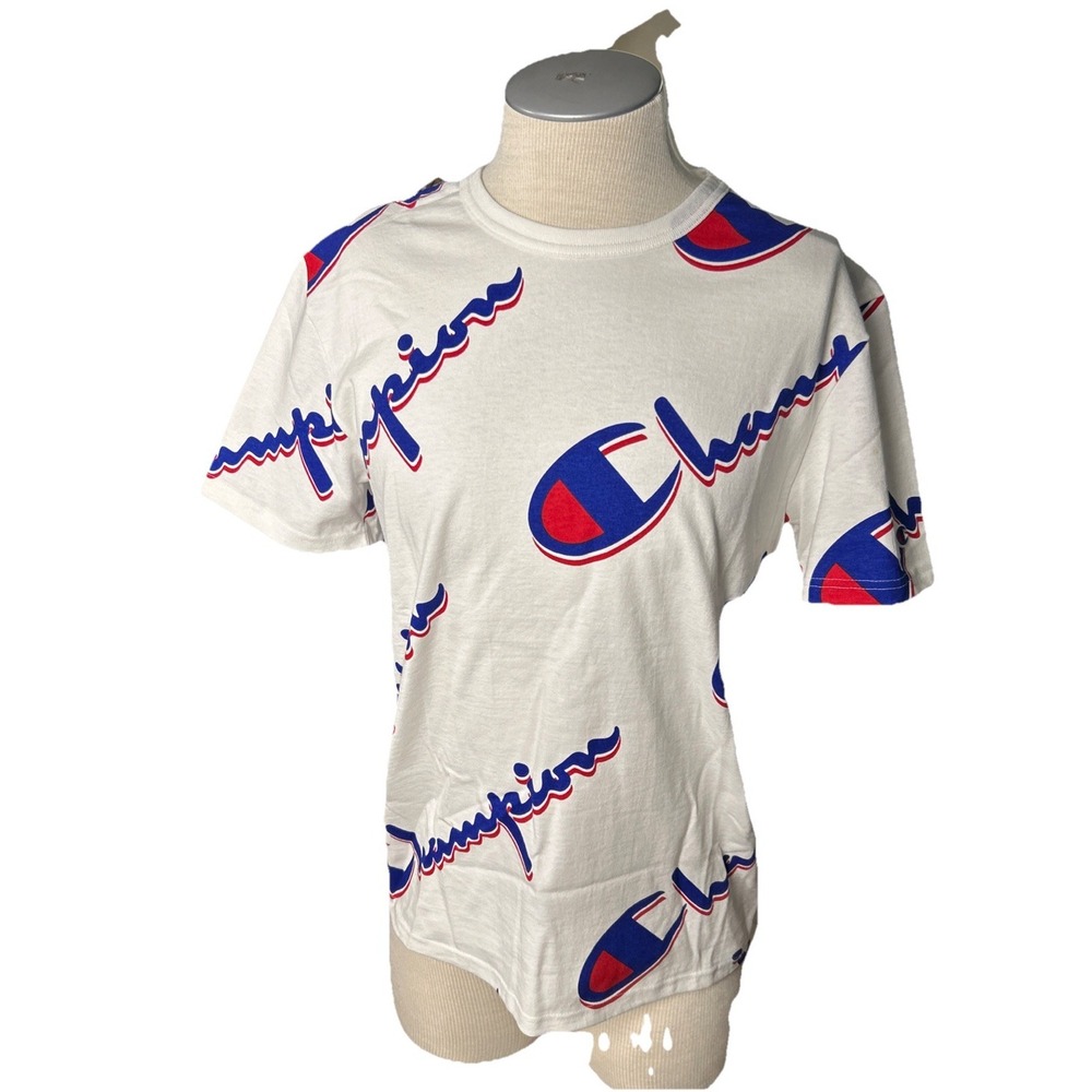 Champion T Shirt Heritage Mens Medium Short Sleeve White